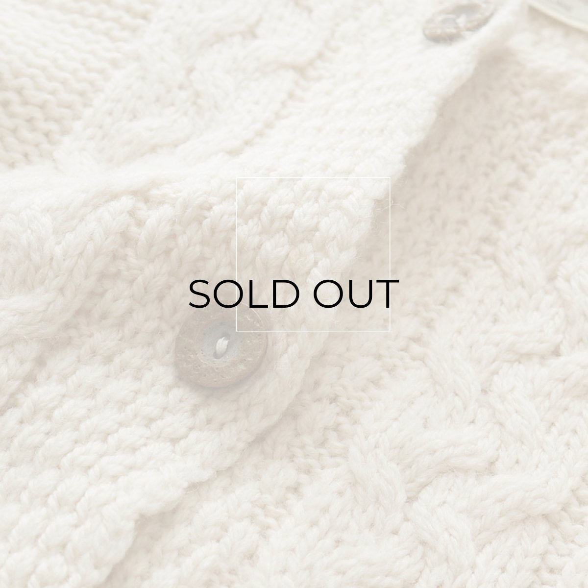 画像7: OLD CONNEMARA KNITWEAR WOOL ARAN KNIT CARDIGAN (7)