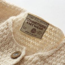 画像5: OLD CONNEMARA KNITWEAR WOOL ARAN KNIT CARDIGAN (5)