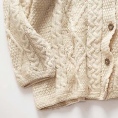 画像4: OLD CONNEMARA KNITWEAR WOOL ARAN KNIT CARDIGAN (4)