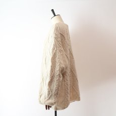 画像10: OLD CONNEMARA KNITWEAR WOOL ARAN KNIT CARDIGAN (10)