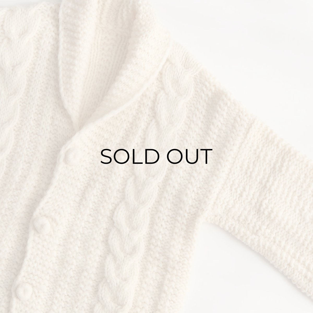 画像4: OLD UNKNOWN BRAND WOOL HAND KNIT  SHAWL COLLAR CARDIGAN (4)