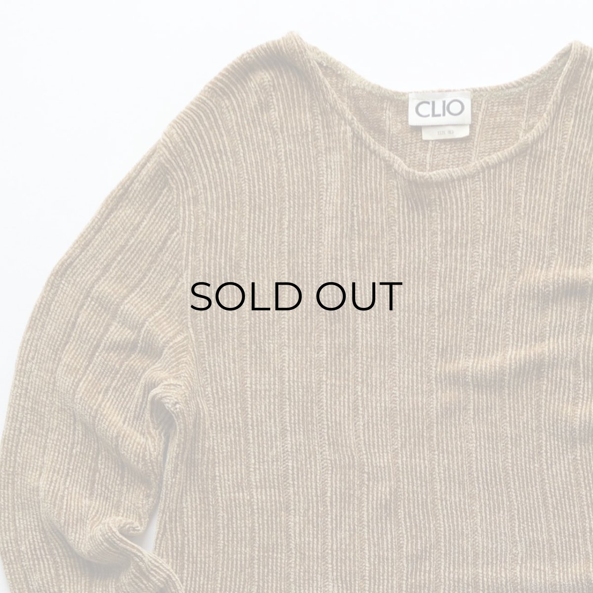 画像3: 80's CLIO RAYON VELOUR KNIT TOP "MADE IN USA" (3)