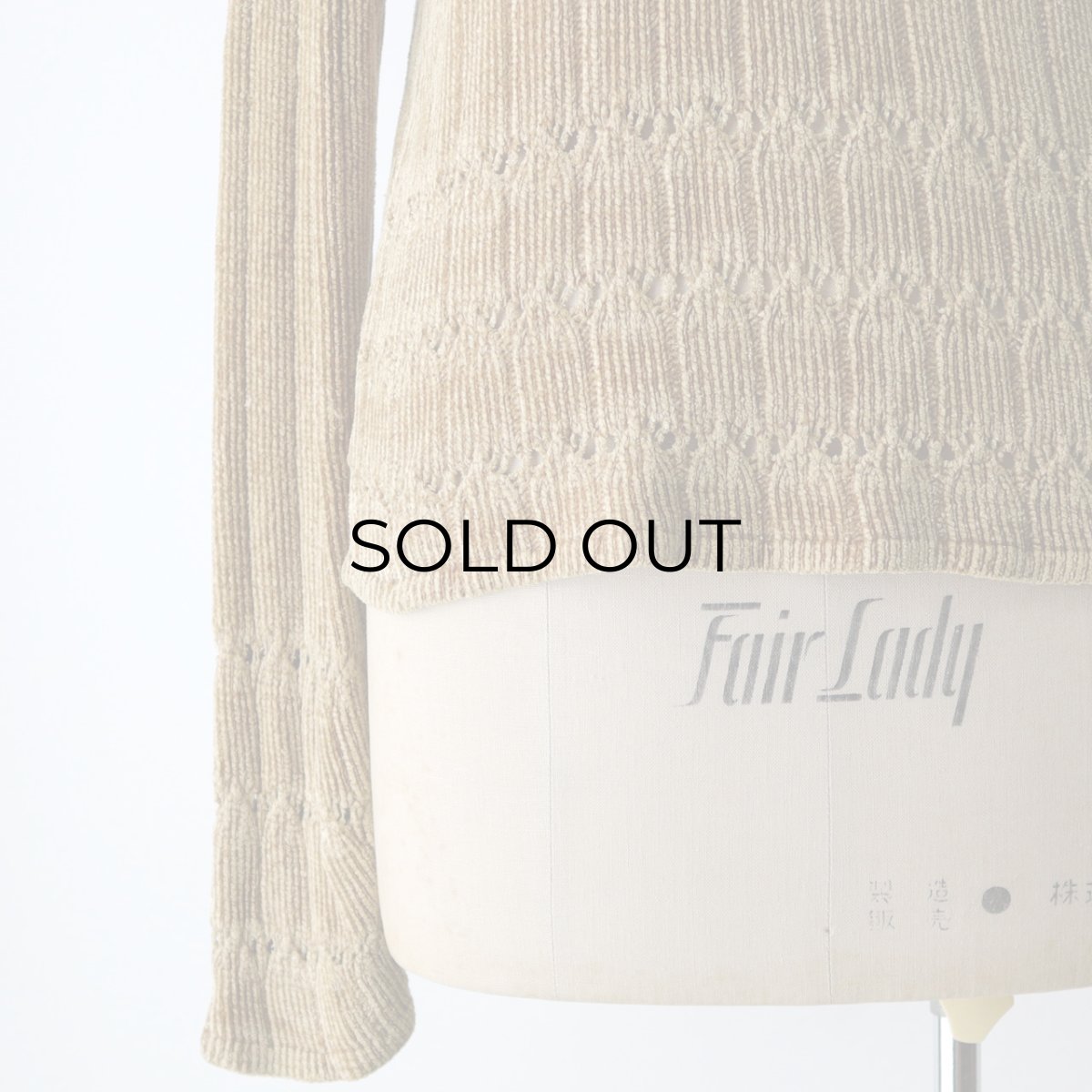 画像11: 80's CLIO RAYON VELOUR KNIT TOP "MADE IN USA" (11)