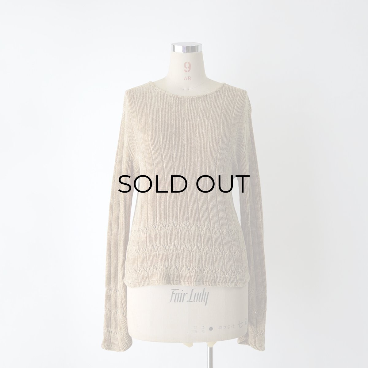 画像12: 80's CLIO RAYON VELOUR KNIT TOP "MADE IN USA" (12)