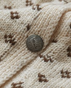 画像6: OLD UNKNOWN BRAND WOOL KNIT NORDIC CARDIGAN (6)