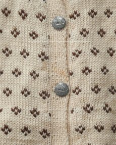 画像7: OLD UNKNOWN BRAND WOOL KNIT NORDIC CARDIGAN (7)