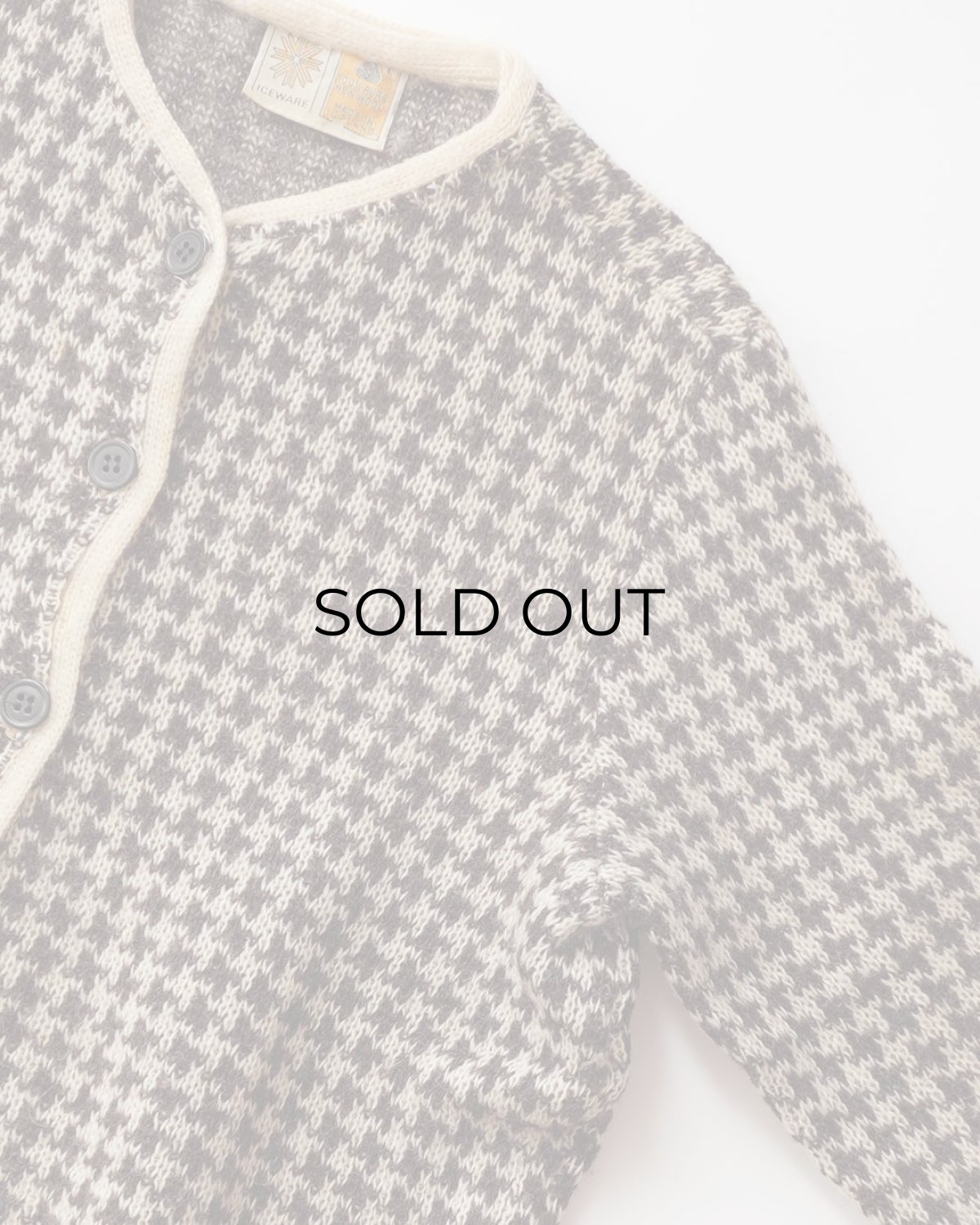 画像3: OLD ICE WEAR  WOOL KNIT ICELANDIC CARDIGAN "MADE IN ICELAND" (3)