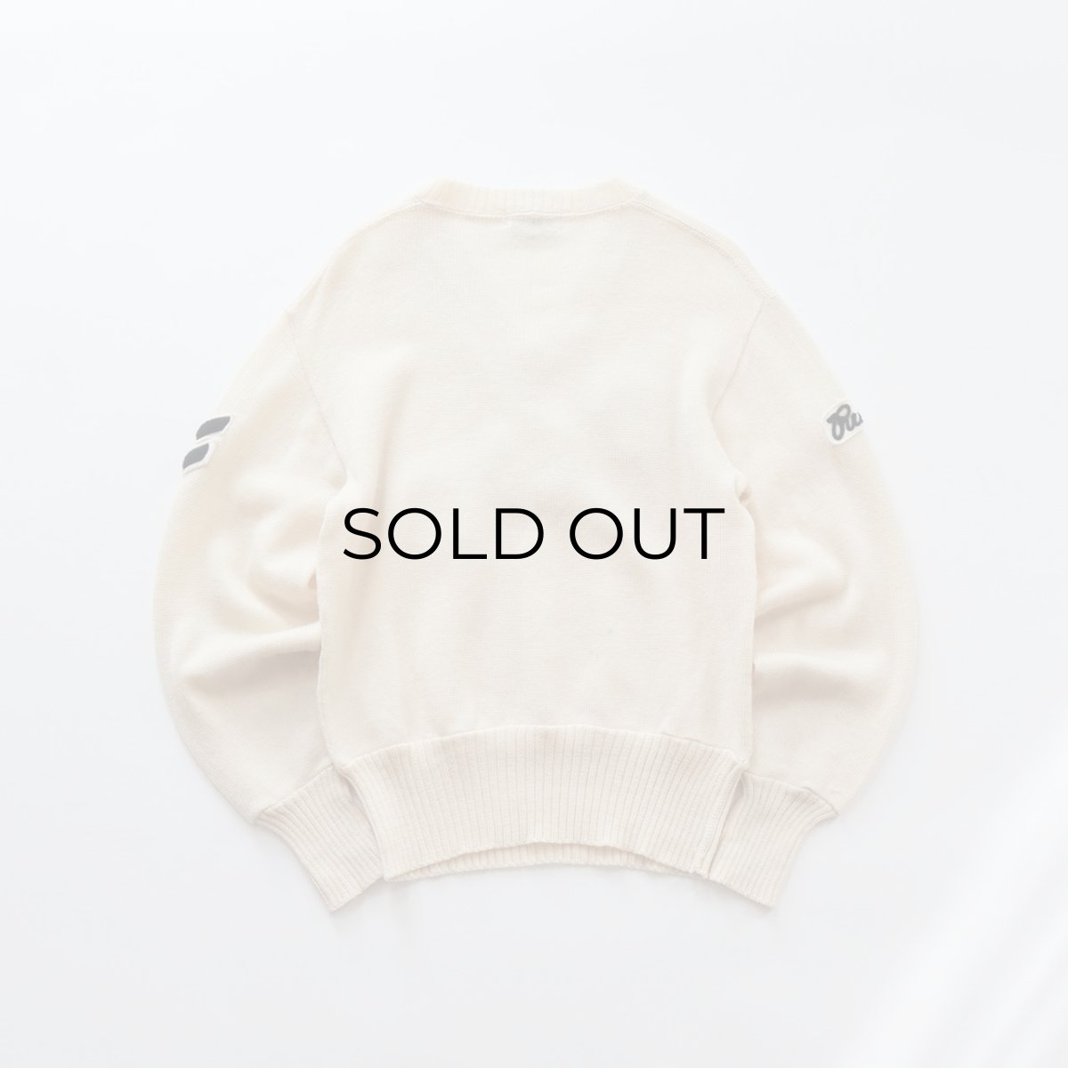 画像4: 60's Standard KNITTING CO. WOOL KNIT LETTERED V NECK AWARD SWEATER (4)