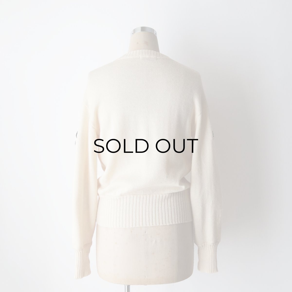 画像15: 60's Standard KNITTING CO. WOOL KNIT LETTERED V NECK AWARD SWEATER (15)