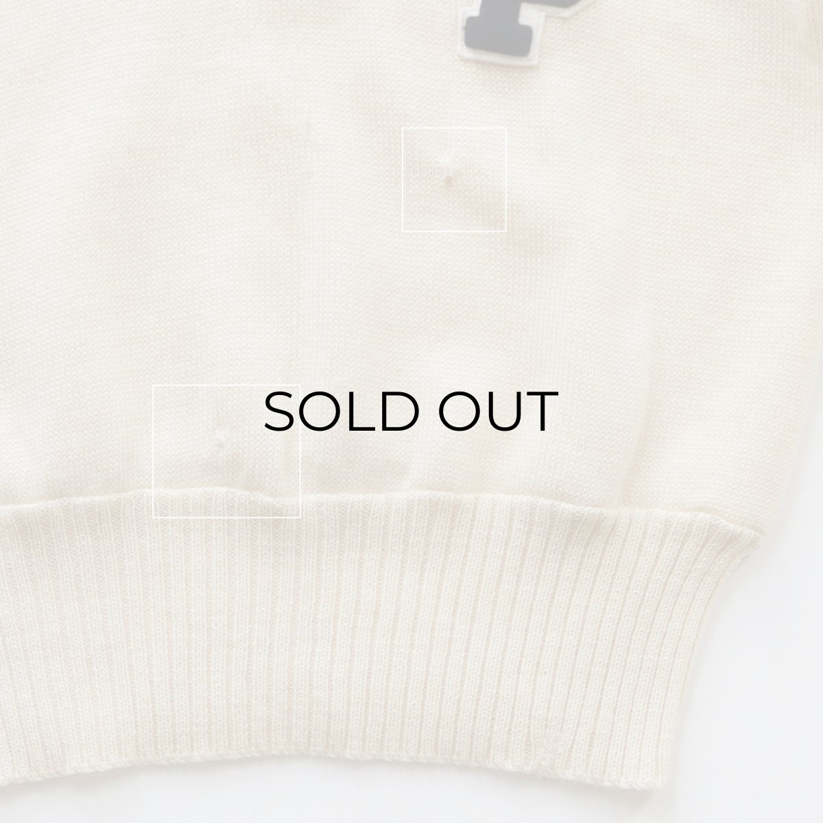 画像10: 60's Standard KNITTING CO. WOOL KNIT LETTERED V NECK AWARD SWEATER (10)