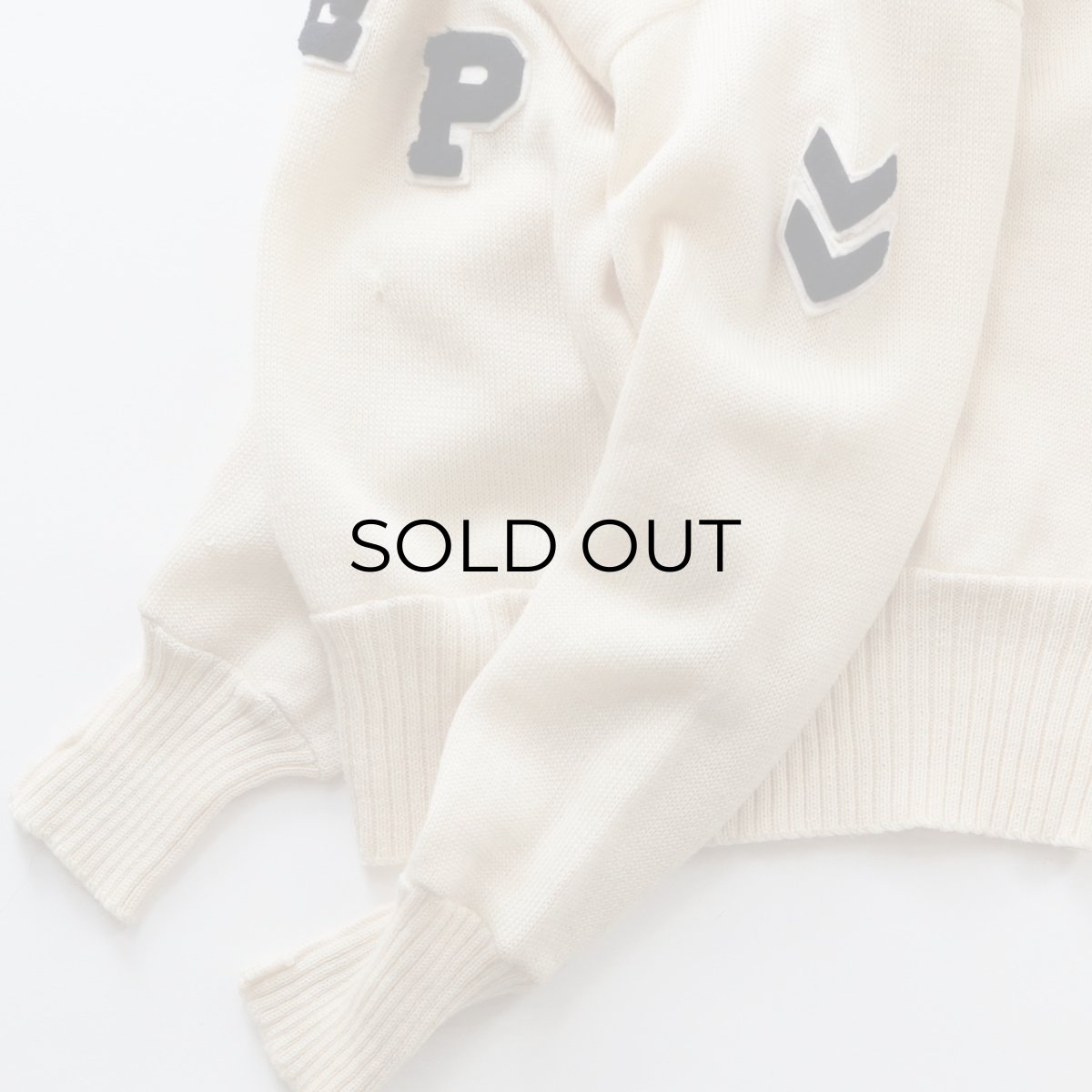 画像7: 60's Standard KNITTING CO. WOOL KNIT LETTERED V NECK AWARD SWEATER (7)
