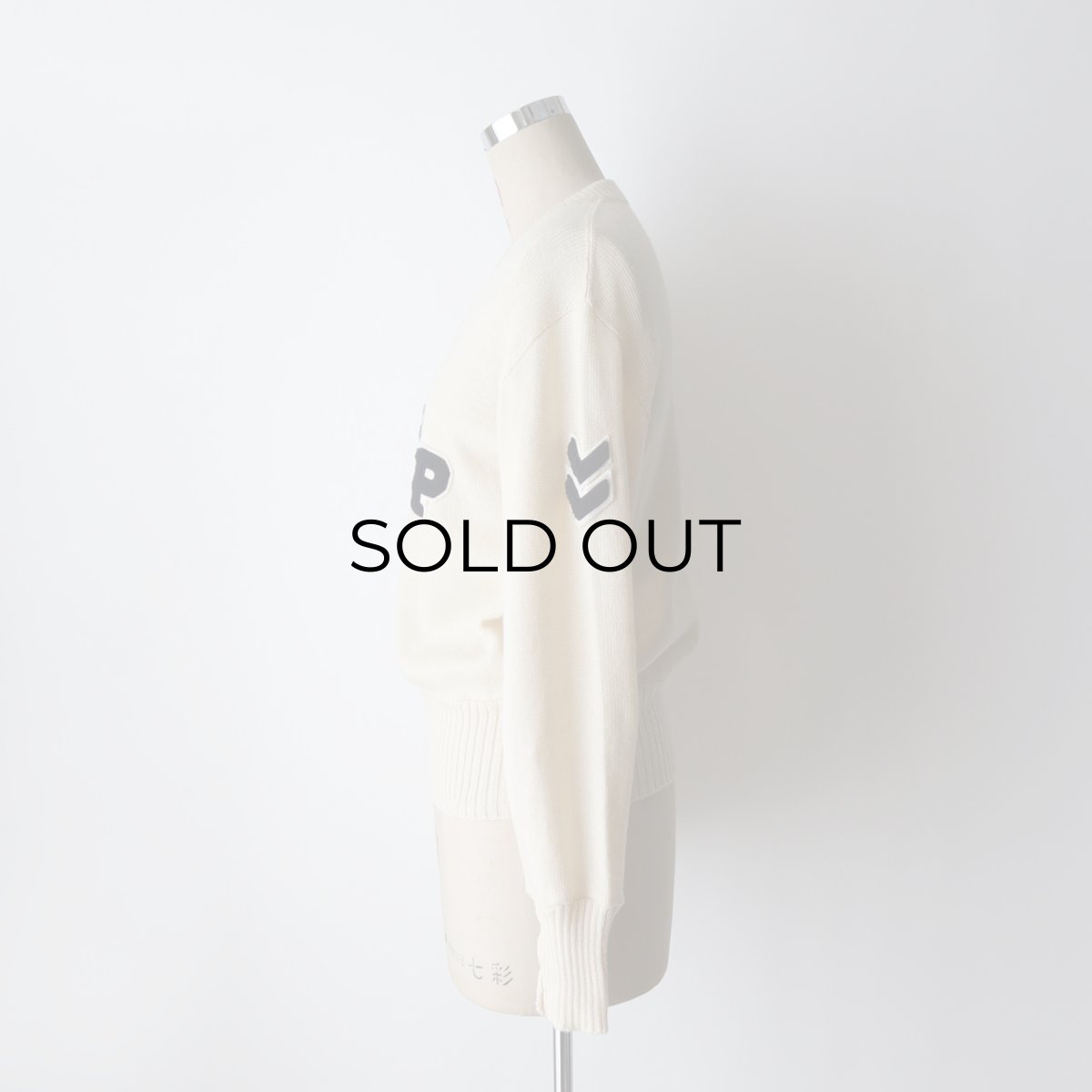 画像14: 60's Standard KNITTING CO. WOOL KNIT LETTERED V NECK AWARD SWEATER (14)