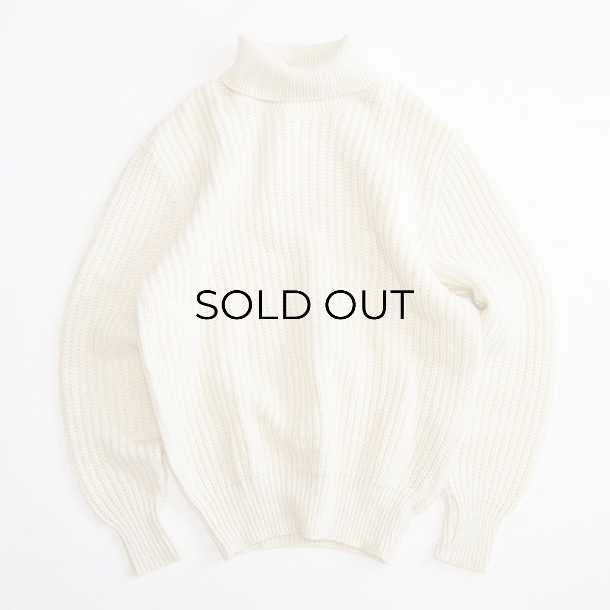 画像1: THE J. PETERMAN CO. WOOL RIB KNIT TURTLE NECK SWEATER (1)