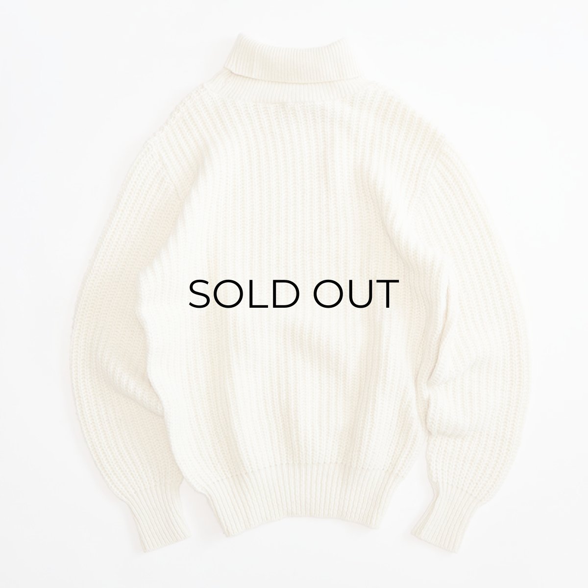 画像2: THE J. PETERMAN CO. WOOL RIB KNIT TURTLE NECK SWEATER (2)