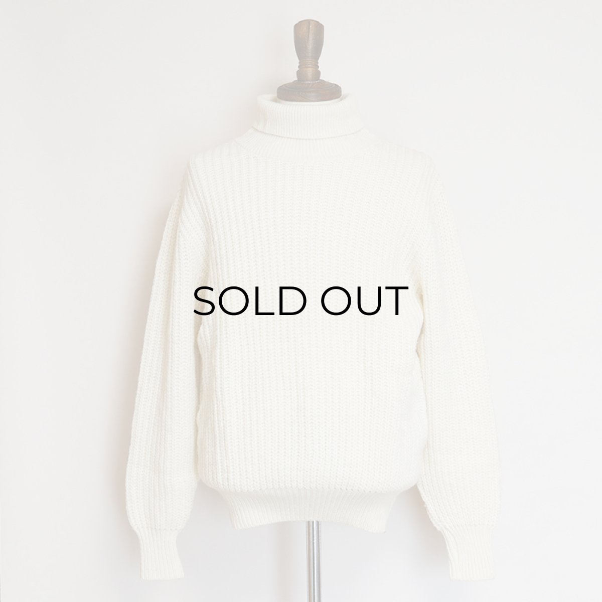 画像8: THE J. PETERMAN CO. WOOL RIB KNIT TURTLE NECK SWEATER (8)