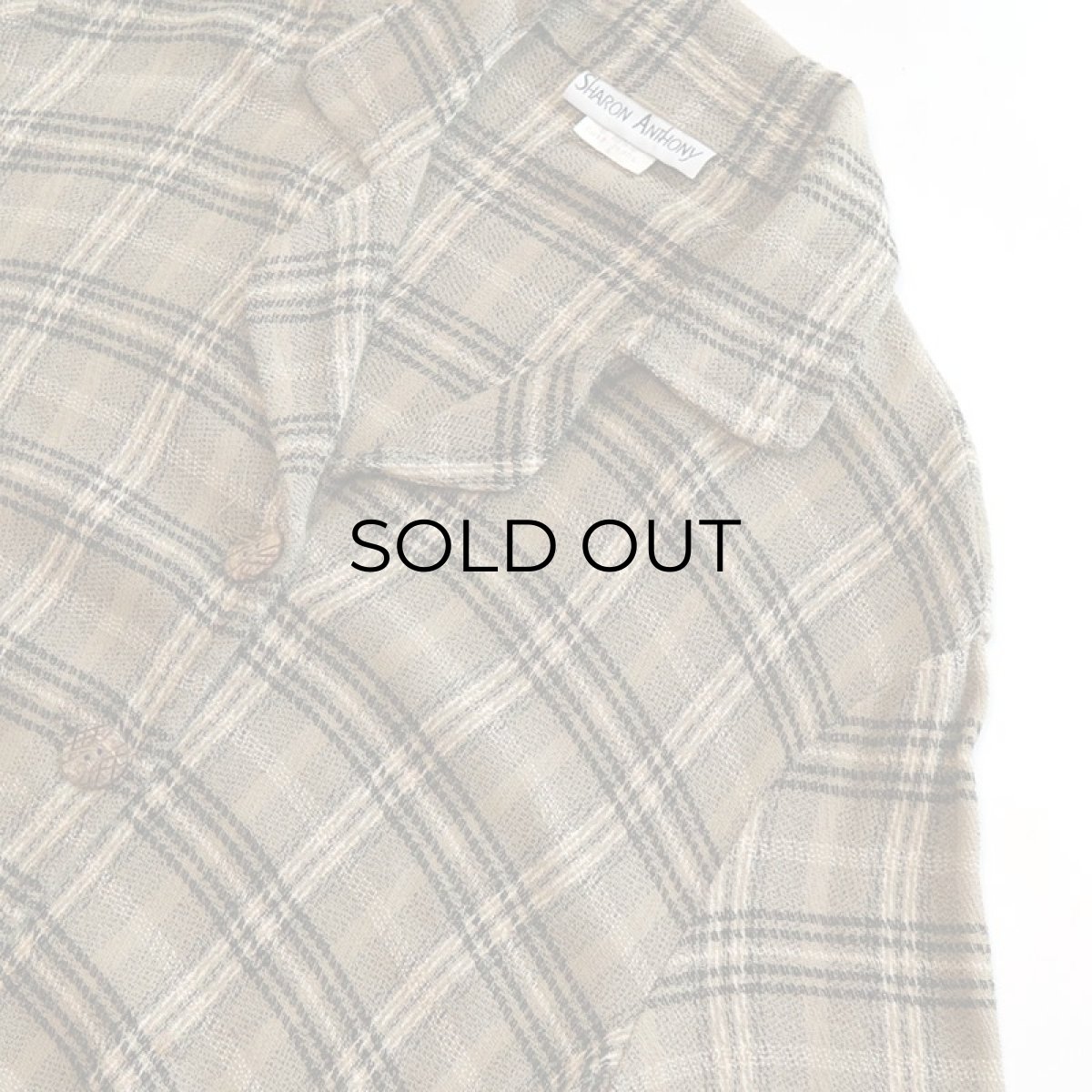 画像4: SHARON ANTHONY RAYON CHECK 3B JACKET (4)