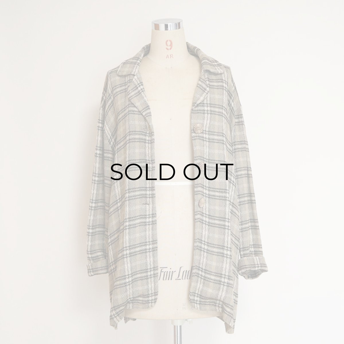 画像9: SHARON ANTHONY RAYON CHECK 3B JACKET (9)