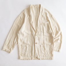 画像1: UNKNOWN BRAND COTTON GAUZE EASY JACKET (1)