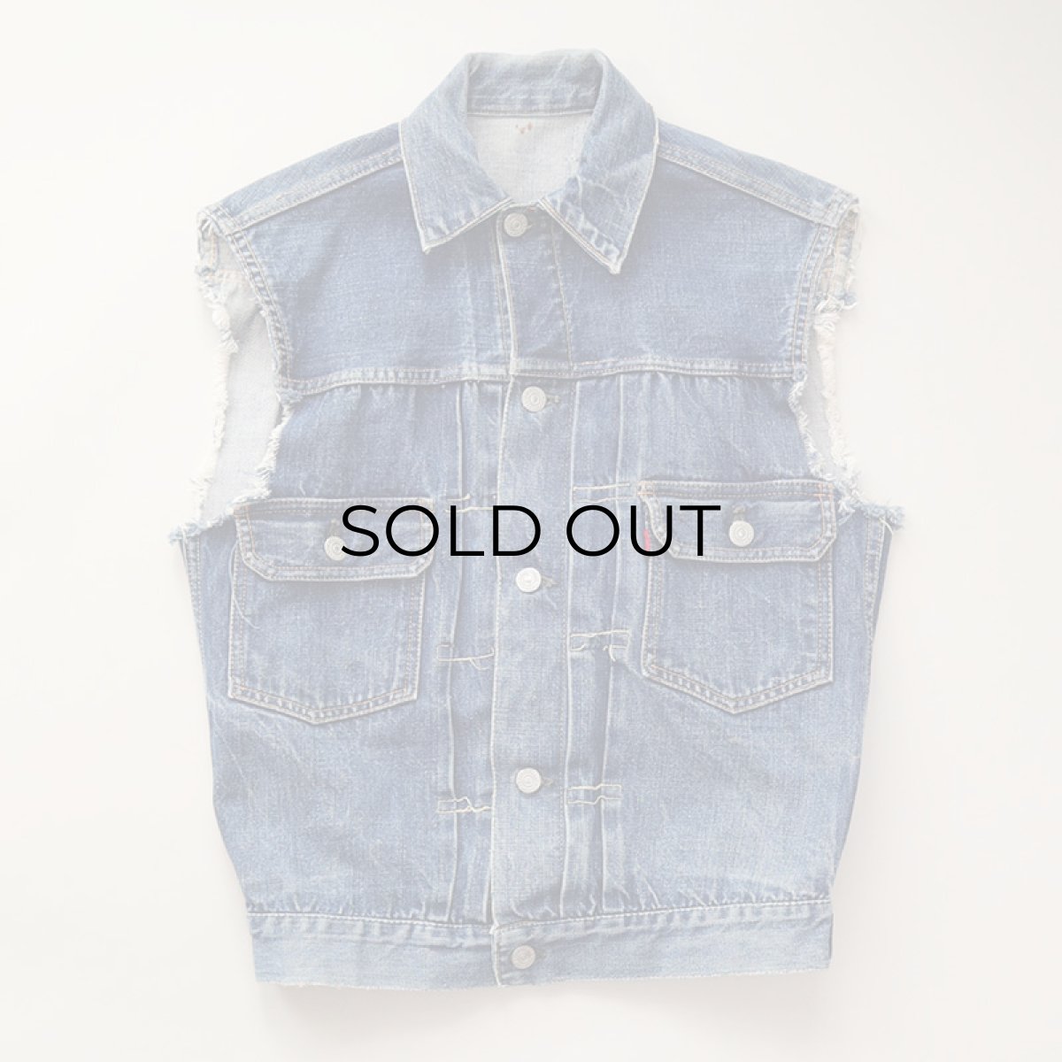 画像1: 50's LEVI'S 507XX "2nd type" DENIM CUT OFF JACKET "ONE SIDE TAG" (1)