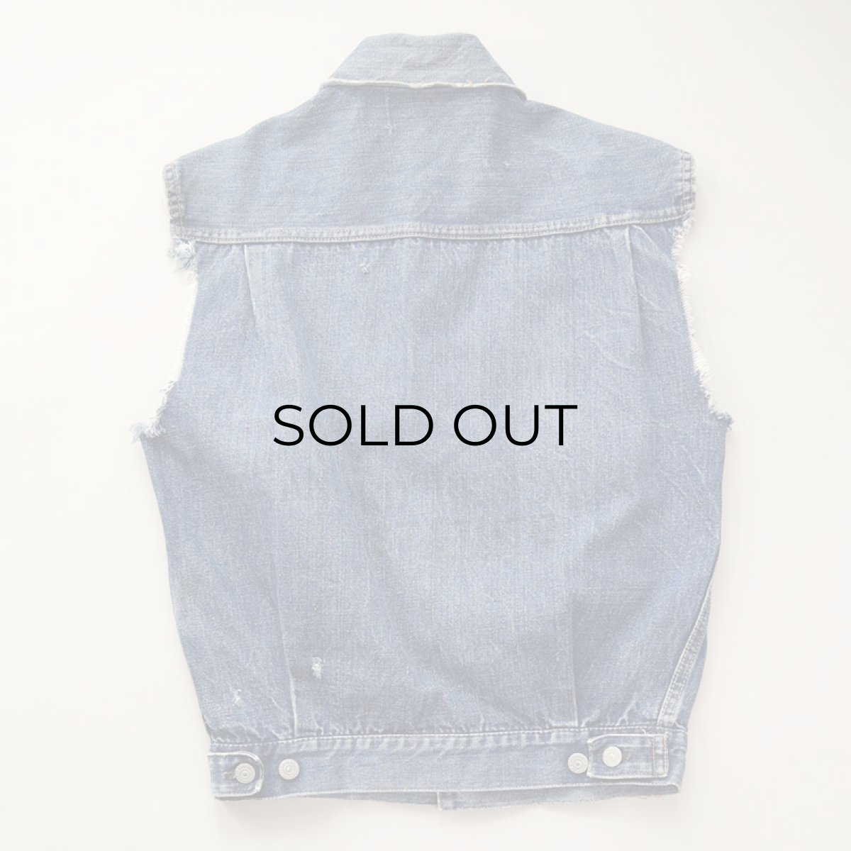 画像3: 50's LEVI'S 507XX "2nd type" DENIM CUT OFF JACKET "ONE SIDE TAG" (3)