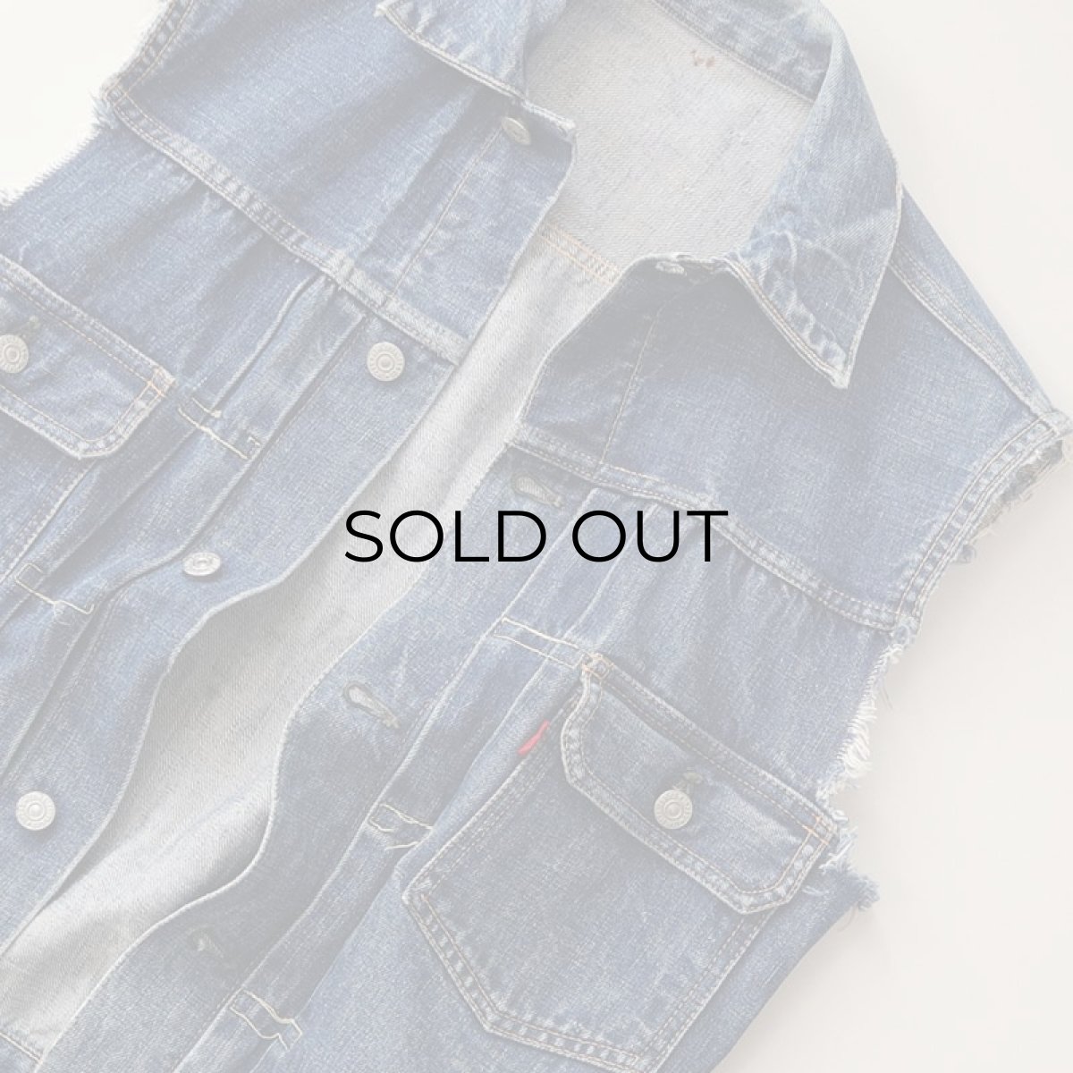 画像4: 50's LEVI'S 507XX "2nd type" DENIM CUT OFF JACKET "ONE SIDE TAG" (4)