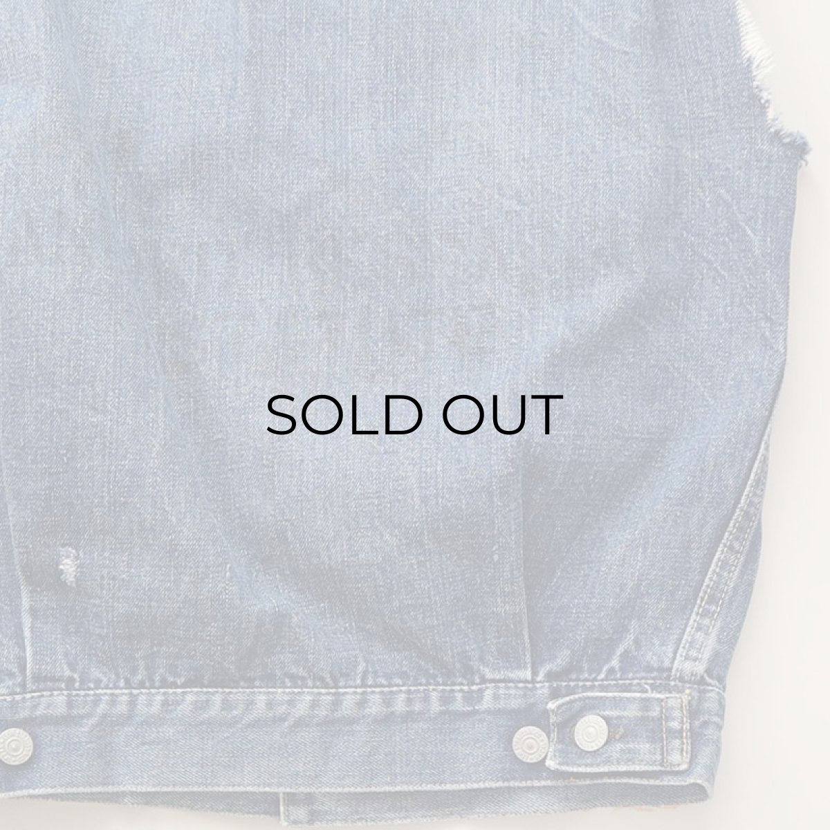 画像11: 50's LEVI'S 507XX "2nd type" DENIM CUT OFF JACKET "ONE SIDE TAG" (11)