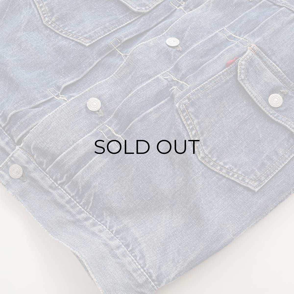 画像6: 50's LEVI'S 507XX "2nd type" DENIM CUT OFF JACKET "ONE SIDE TAG" (6)