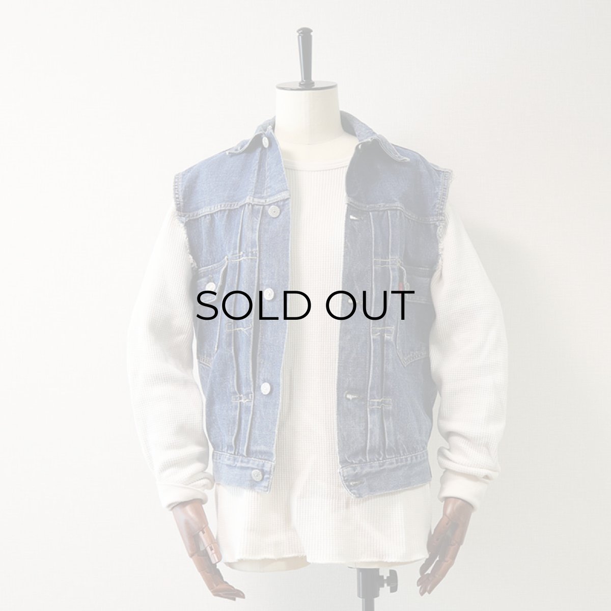 画像17: 50's LEVI'S 507XX "2nd type" DENIM CUT OFF JACKET "ONE SIDE TAG" (17)