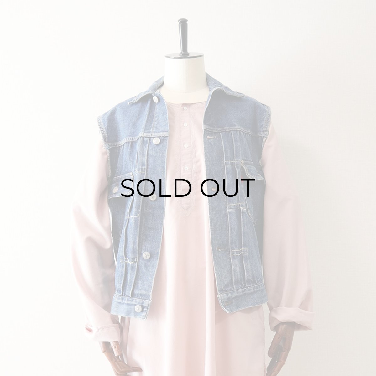 画像20: 50's LEVI'S 507XX "2nd type" DENIM CUT OFF JACKET "ONE SIDE TAG" (20)