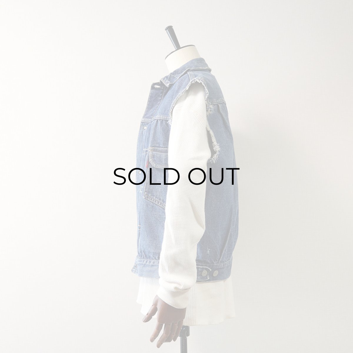 画像18: 50's LEVI'S 507XX "2nd type" DENIM CUT OFF JACKET "ONE SIDE TAG" (18)