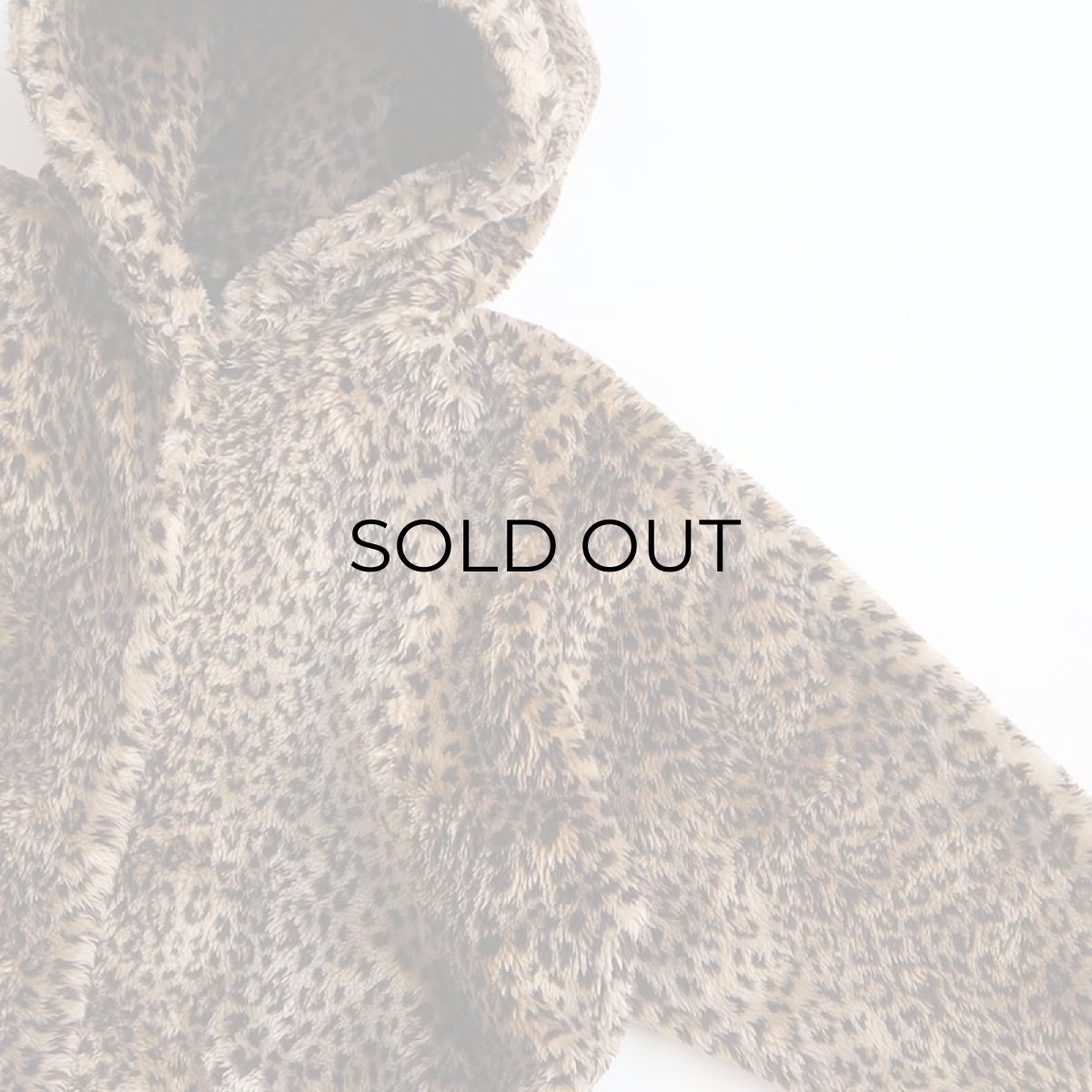 画像3: 〜90's duffel LEOPARD PATTERN FAKE FUR HOODED COAT (3)