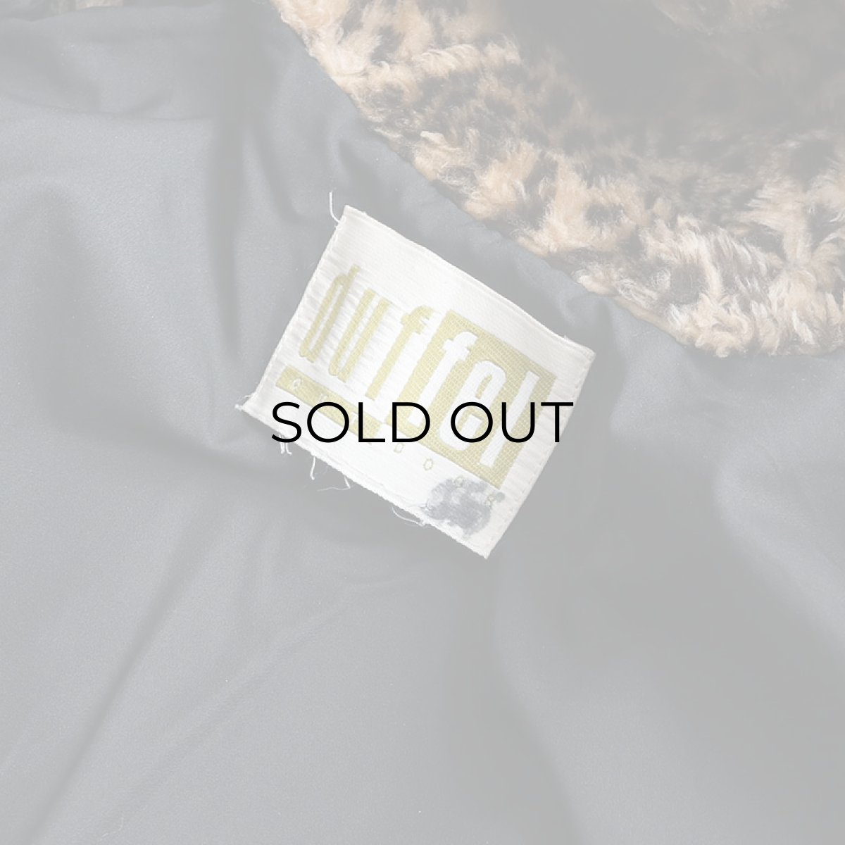 画像5: 〜90's duffel LEOPARD PATTERN FAKE FUR HOODED COAT (5)