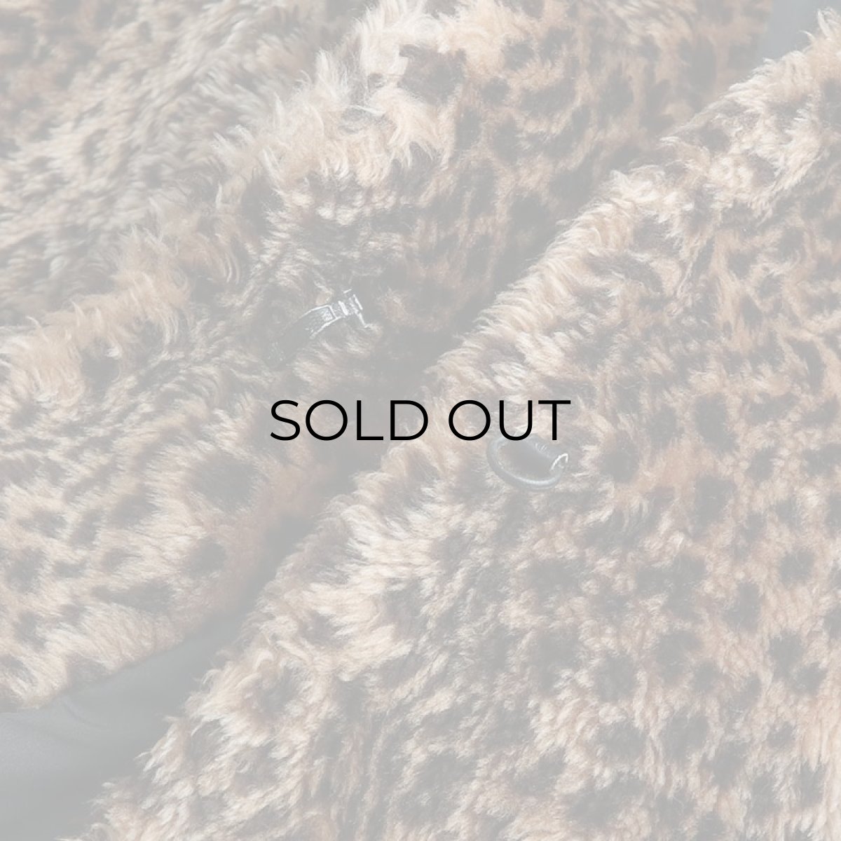 画像6: 〜90's duffel LEOPARD PATTERN FAKE FUR HOODED COAT (6)