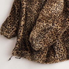 画像4: 〜90's duffel LEOPARD PATTERN FAKE FUR HOODED COAT (4)