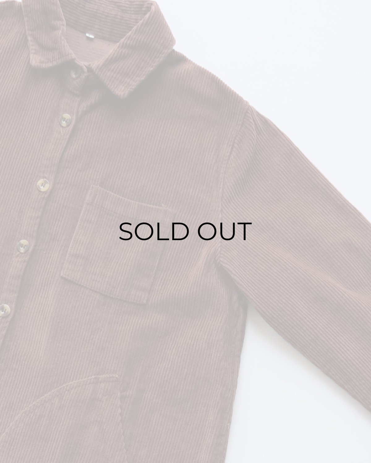 画像3: OLD UNKNOWN BRAND COTTON WIDE WALE CORDUROY SHIRT JACKET (3)