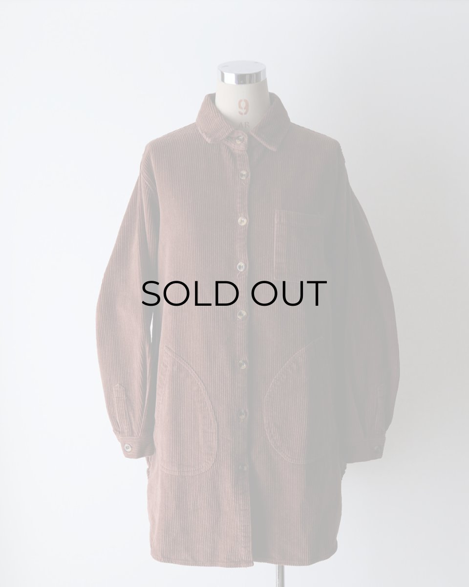 画像11: OLD UNKNOWN BRAND COTTON WIDE WALE CORDUROY SHIRT JACKET (11)