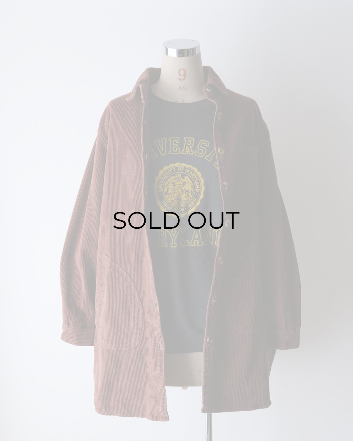 画像10: OLD UNKNOWN BRAND COTTON WIDE WALE CORDUROY SHIRT JACKET (10)