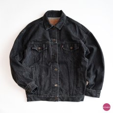 画像1: 80's LEVI'S 77930 BLACK DENIM WOMEN'S 4P TRUCKER JACKET "MADE IN USA" (1)