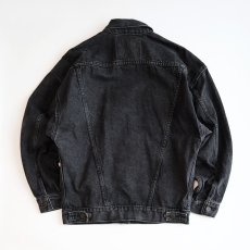 画像2: 80's LEVI'S 77930 BLACK DENIM WOMEN'S 4P TRUCKER JACKET "MADE IN USA" (2)