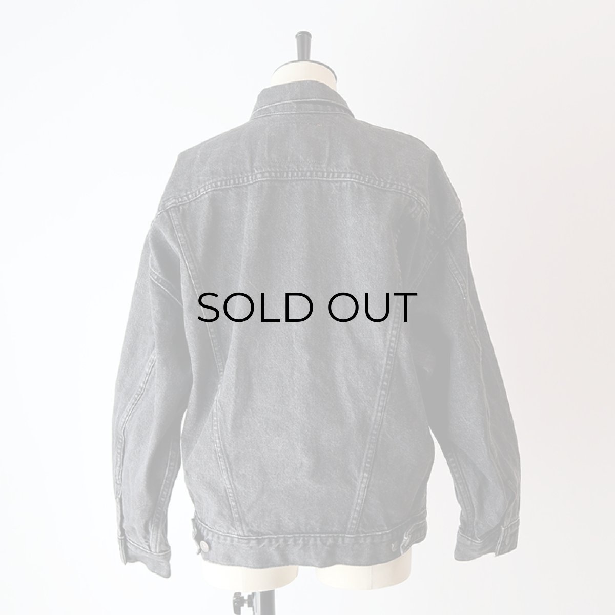 画像14: 80's LEVI'S 77930 BLACK DENIM WOMEN'S 4P TRUCKER JACKET "MADE IN USA" (14)