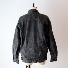 画像14: 80's LEVI'S 77930 BLACK DENIM WOMEN'S 4P TRUCKER JACKET "MADE IN USA" (14)