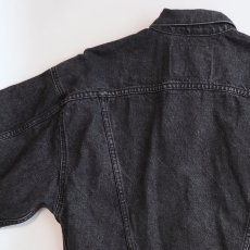 画像6: 80's LEVI'S 77930 BLACK DENIM WOMEN'S 4P TRUCKER JACKET "MADE IN USA" (6)