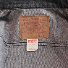 画像8: 80's LEVI'S 77930 BLACK DENIM WOMEN'S 4P TRUCKER JACKET "MADE IN USA" (8)