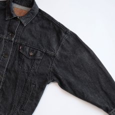 画像3: 80's LEVI'S 77930 BLACK DENIM WOMEN'S 4P TRUCKER JACKET "MADE IN USA" (3)