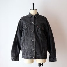 画像12: 80's LEVI'S 77930 BLACK DENIM WOMEN'S 4P TRUCKER JACKET "MADE IN USA" (12)