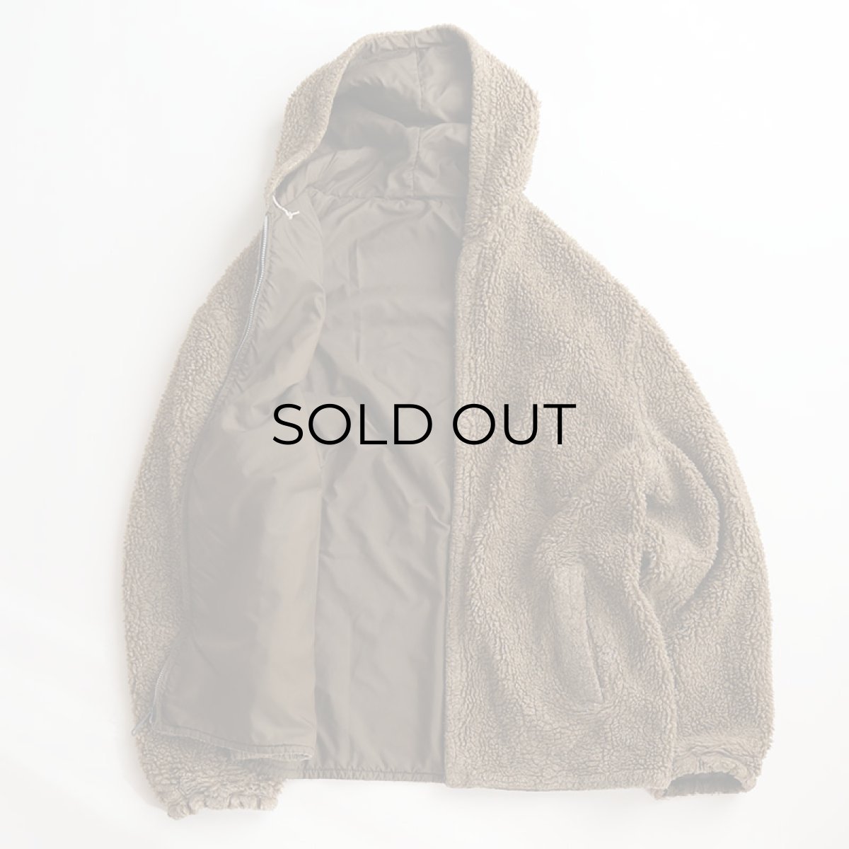 画像2: 〜60's UNKNOWN BRAND BOA FLEECE x NYLON REVERSIBLE ZIP HOODED JACKET (2)