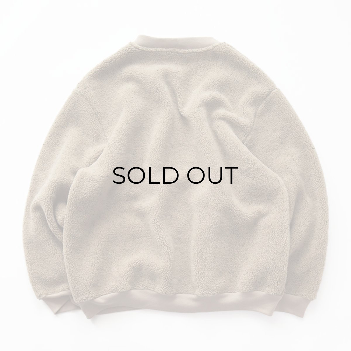 画像4: 90's HABAND BOA FLEECE V NECK CARDIGAN (4)