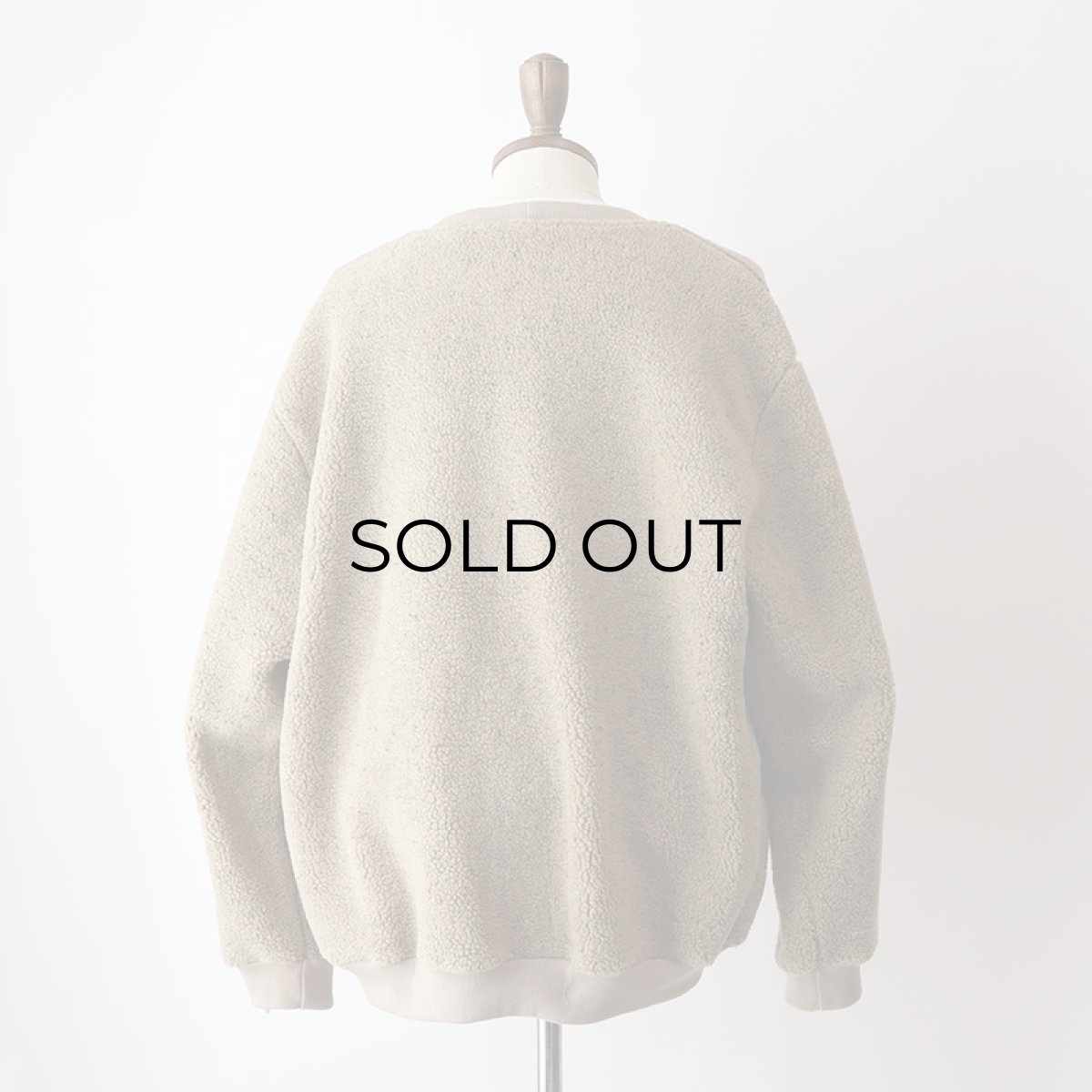 画像13: 90's HABAND BOA FLEECE V NECK CARDIGAN (13)