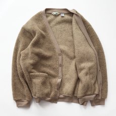 画像2: 90's HABAND BOA FLEECE V NECK CARDIGAN (2)