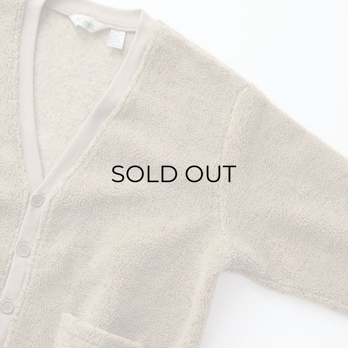 画像5: 90's HABAND BOA FLEECE V NECK CARDIGAN (5)